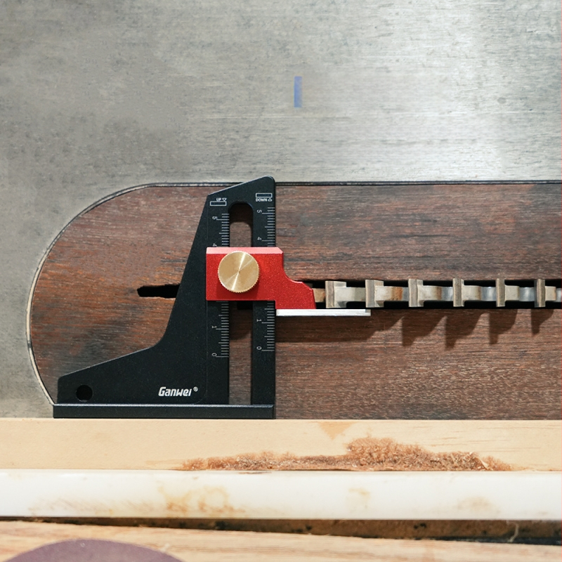 Ganwei visinomjer s mjerenjem dubine za drvnu obradu — Model MG0-000-0089, podešavanje stola za pilu, podešavanje stroja za završnu obradu