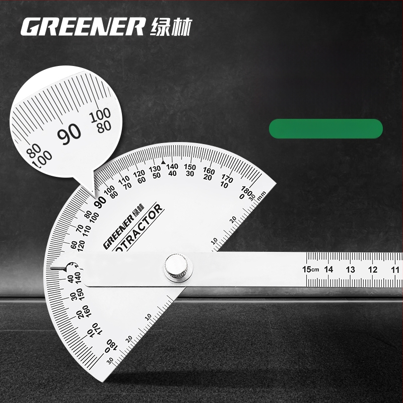 Неръждаема стомана – Регулируема ъгломерна линейка за дърводелство, висока прецизност