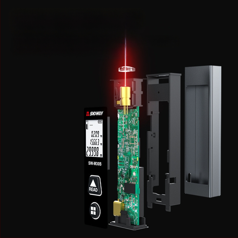 SW-M30A laserski mjerač udaljenosti, ručni infracrveni mjerni uređaj, raspon mjerenja 0,05–30 m, točnost ±5 mm + d×1/10000