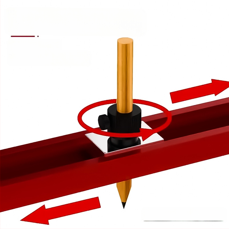 Многофункционален контурен измервател за дърводелство – алуминиева сплав, извличане на форми и маркиране на контури