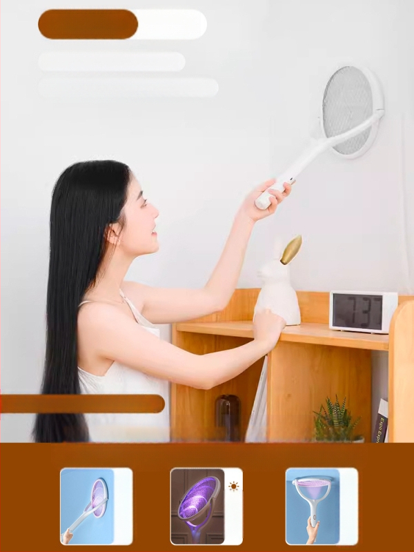 Elektrinis uodų plaktukas su reguliuojamu kampu, pasukamu ir teleskopiniu dizainu, ABS, Anne diary