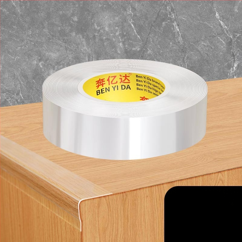 Ακρυλική ταινία προστασίας γωνίας τραπεζιού, μονόπλευρη νανοκολλητική, διαφανής, αδιάβροχη, χωρίς ραφές