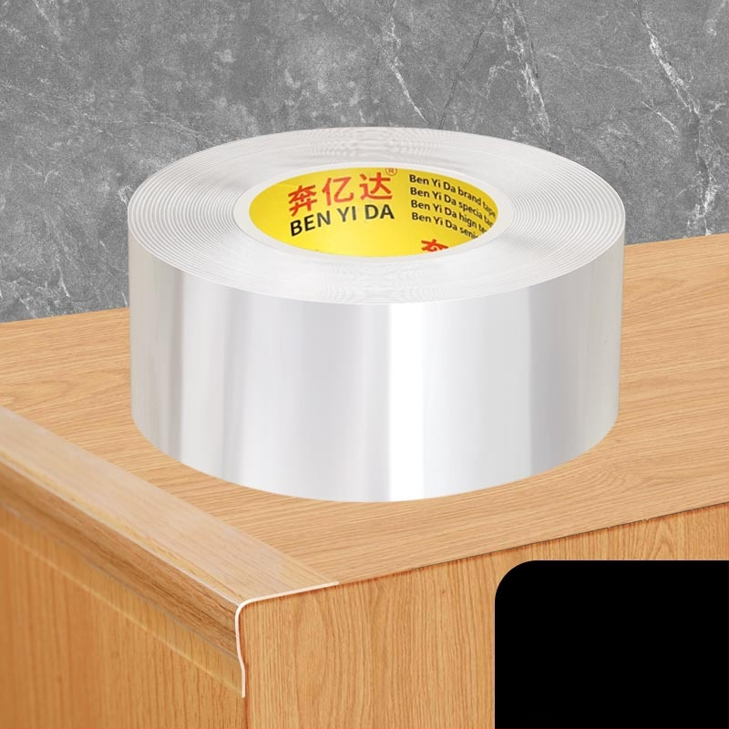 Ακρυλική ταινία προστασίας γωνίας τραπεζιού, μονόπλευρη νανοκολλητική, διαφανής, αδιάβροχη, χωρίς ραφές