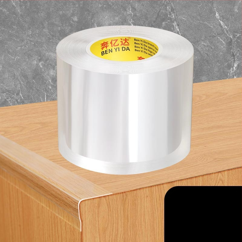 Ακρυλική ταινία προστασίας γωνίας τραπεζιού, μονόπλευρη νανοκολλητική, διαφανής, αδιάβροχη, χωρίς ραφές