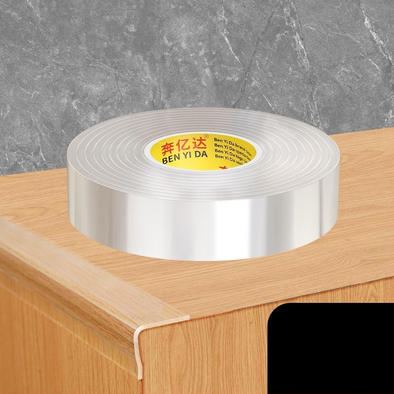 Ακρυλική ταινία προστασίας γωνίας τραπεζιού, μονόπλευρη νανοκολλητική, διαφανής, αδιάβροχη, χωρίς ραφές