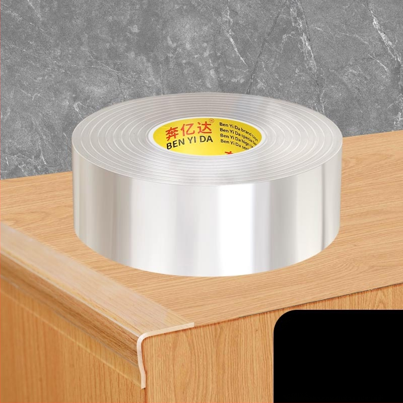 Ακρυλική ταινία προστασίας γωνίας τραπεζιού, μονόπλευρη νανοκολλητική, διαφανής, αδιάβροχη, χωρίς ραφές