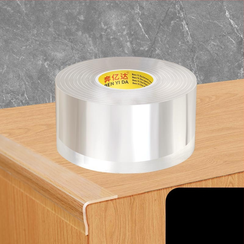 Ακρυλική ταινία προστασίας γωνίας τραπεζιού, μονόπλευρη νανοκολλητική, διαφανής, αδιάβροχη, χωρίς ραφές