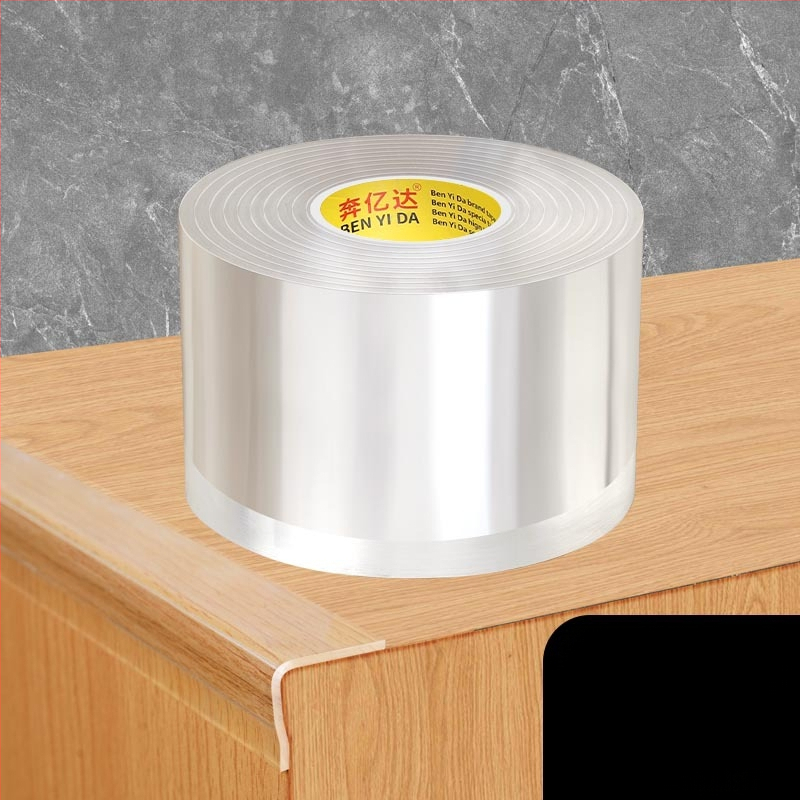 Ακρυλική ταινία προστασίας γωνίας τραπεζιού, μονόπλευρη νανοκολλητική, διαφανής, αδιάβροχη, χωρίς ραφές