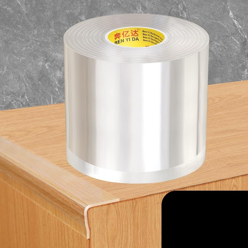 Ακρυλική ταινία προστασίας γωνίας τραπεζιού, μονόπλευρη νανοκολλητική, διαφανής, αδιάβροχη, χωρίς ραφές