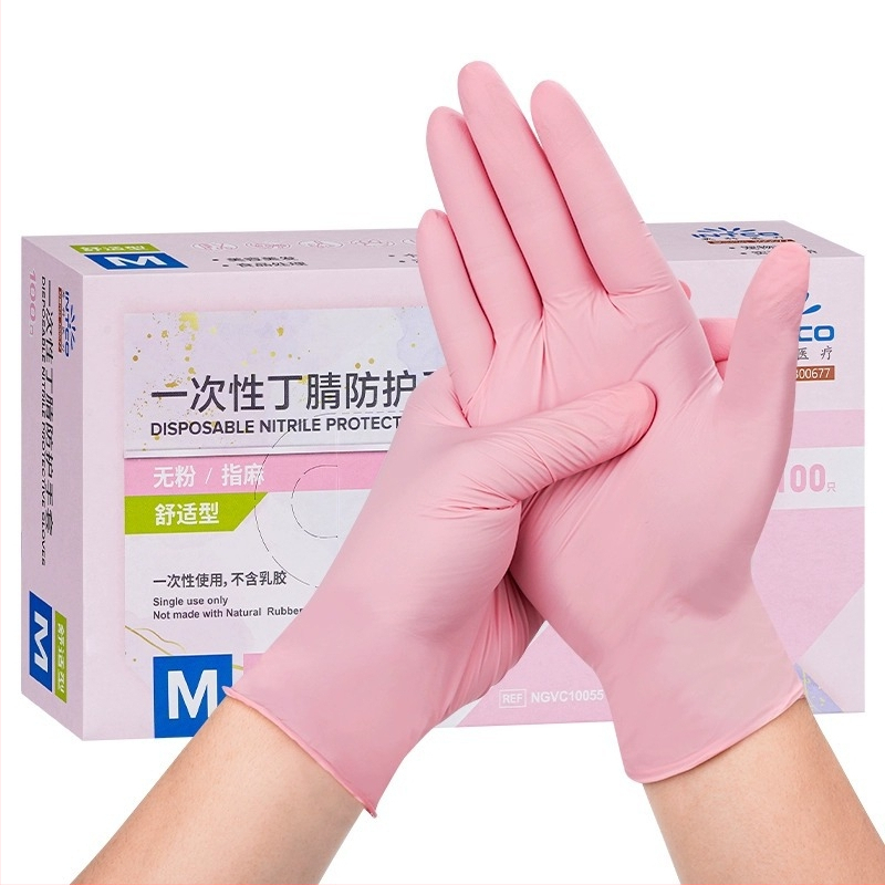 Vienkartinės pirštinės Yingke Medical maisto gamybai ir namų tvarkymui, maisto kokybė, svoris 3.5