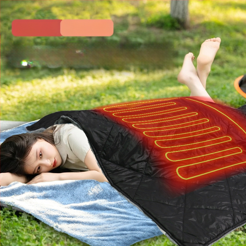 FEBORY 12V automobilių maitinimo elektrinė antklodė, sintetinis pluoštas, modelis TT-100x75-1x, vieno valdiklio, 72W