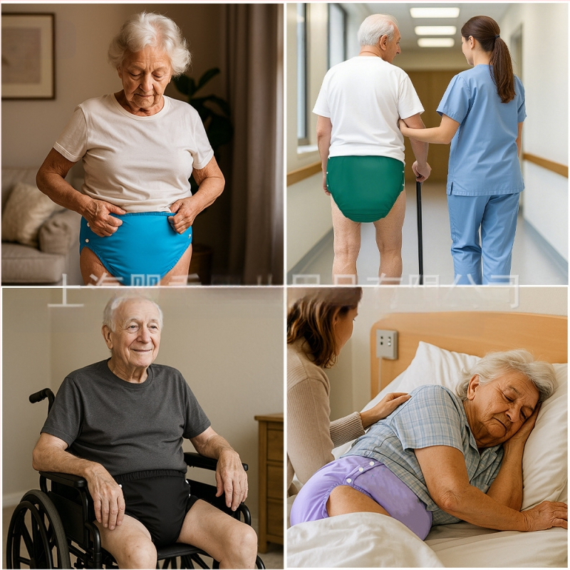 Suaugusiųjų inkontinencijos kelnaitės, daugkartinio naudojimo pull-up, nuotėkio prevencija, 100% medvilnė, prekė Baby Show, 2025 rudens išleidimas