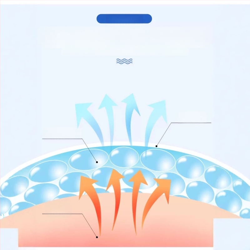 Ledus spilventiņš jostas vietai worldbio | Materiāls: Nits spinning | Pildījums: Gel | Stils: Minimālistisks