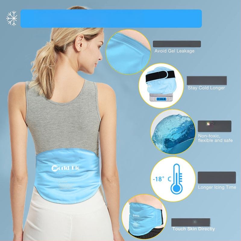 Ledus spilventiņš jostas vietai worldbio | Materiāls: Nits spinning | Pildījums: Gel | Stils: Minimālistisks
