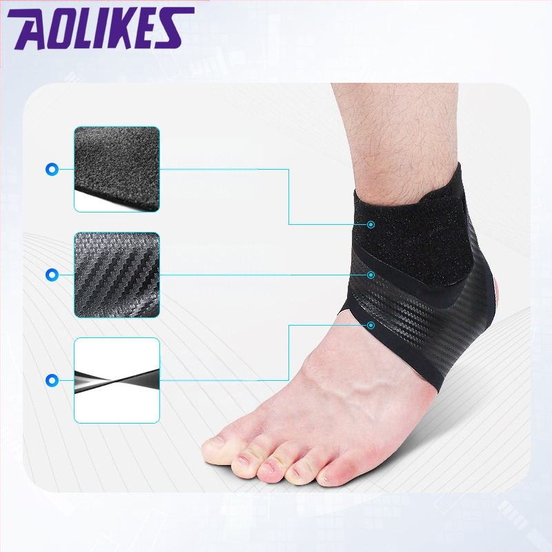 AOLIKES kulkšnies apsauga sportui, nailono-spandekso-poliesterio pluoštas, tinkama krepšiniui