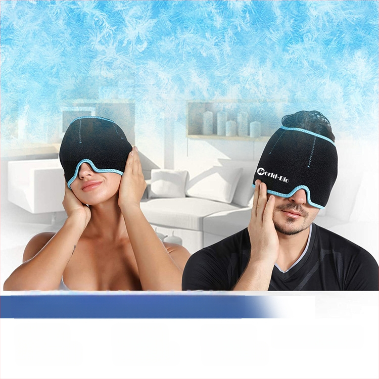 Gelio ledinė kepurė galvai aušinimui ir fizioterapijai | Nailono audinys, gelio užpildas, 860 g