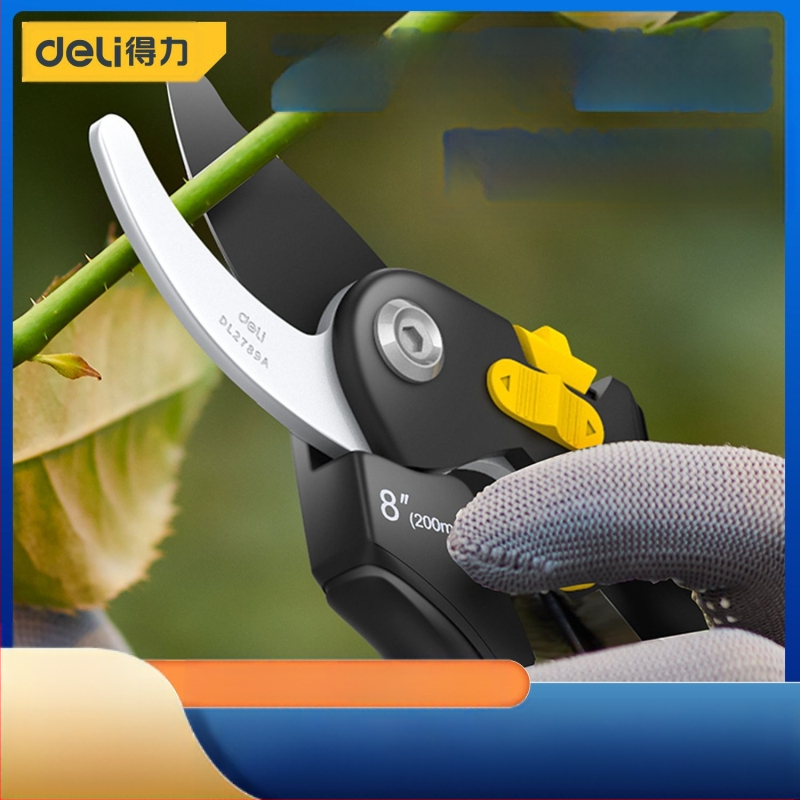 Deli ножици за подрязване със стоманени ножове SK-5, PP дръжки, за подрязване на клонки и плодни дървета