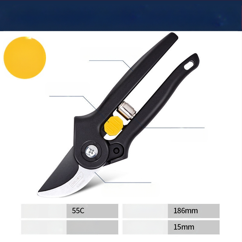 Deli ножици за подрязване със стоманени ножове SK-5, PP дръжки, за подрязване на клонки и плодни дървета