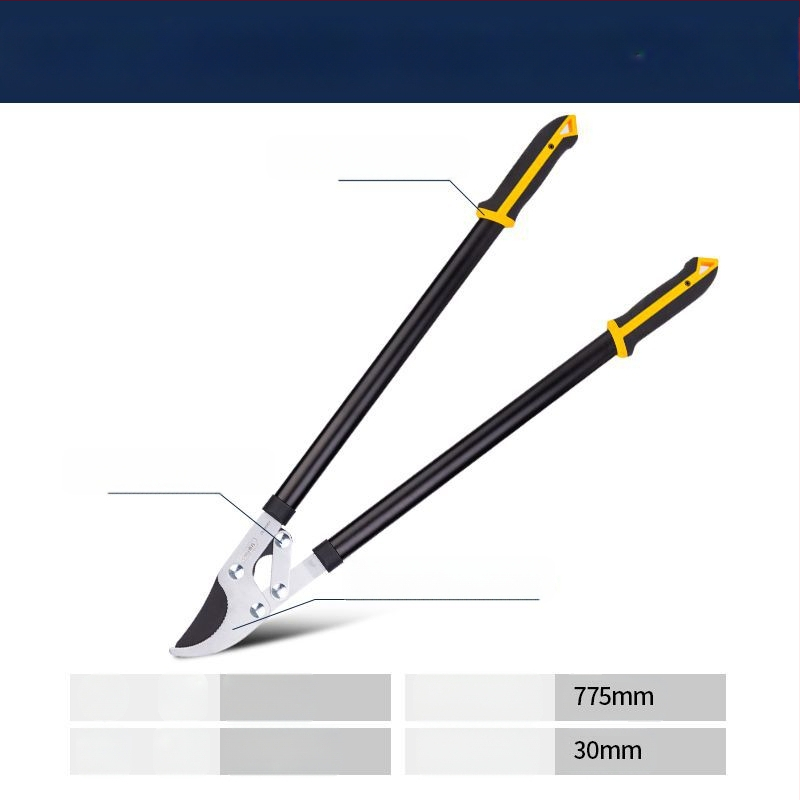 Deli ножици за подрязване със стоманени ножове SK-5, PP дръжки, за подрязване на клонки и плодни дървета