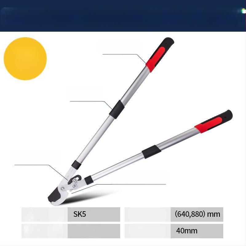 Deli ножици за подрязване със стоманени ножове SK-5, PP дръжки, за подрязване на клонки и плодни дървета