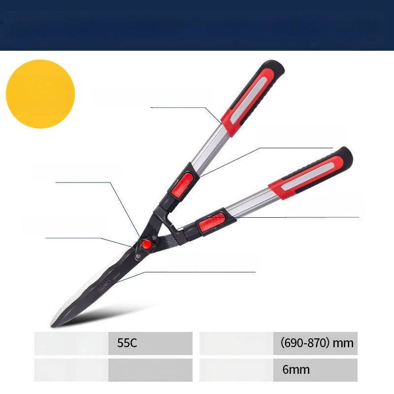 Deli ножици за подрязване със стоманени ножове SK-5, PP дръжки, за подрязване на клонки и плодни дървета