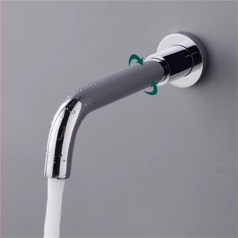 Rejtett réz csap a zuhanyhoz és mosdóhoz, menetes csatlakozás, 6 MPa, 1–80°C, modern stílus