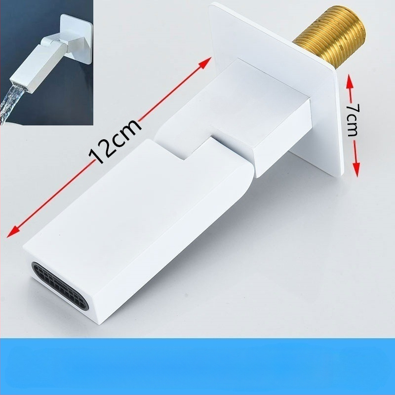 Rejtett réz csap a zuhanyhoz és mosdóhoz, menetes csatlakozás, 6 MPa, 1–80°C, modern stílus