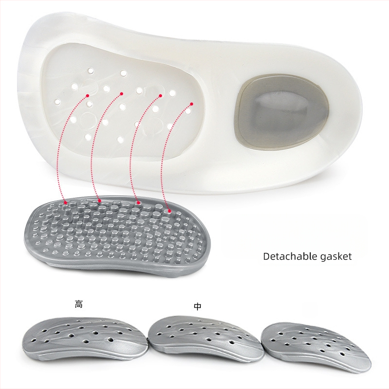 Atdalāma elpojoša ortopēdiskā puseinsole ar arkām, 3/4, TPR, jauns atdalāms model