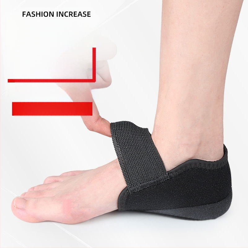 Papēža aizsargs ar Velcro aizdari, pretslīdoša silikona spilvens un triecienu absorbcija