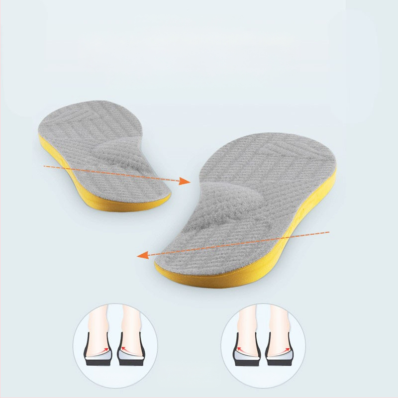PU ortopēdiskas zolītes ar O formas arku korekciju, visa zolīte, piemērota sporta, ikdienas un siltām kurpēm