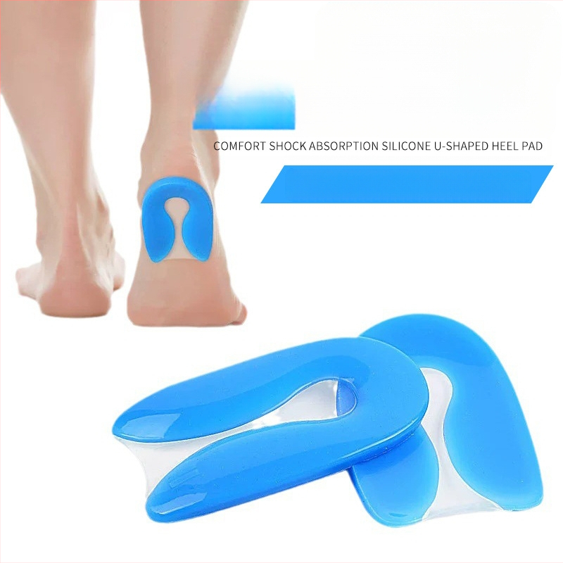 Beizu silikona U-formas papēža spilventiņš – pus zolīte, ortopēdisks atbalsts