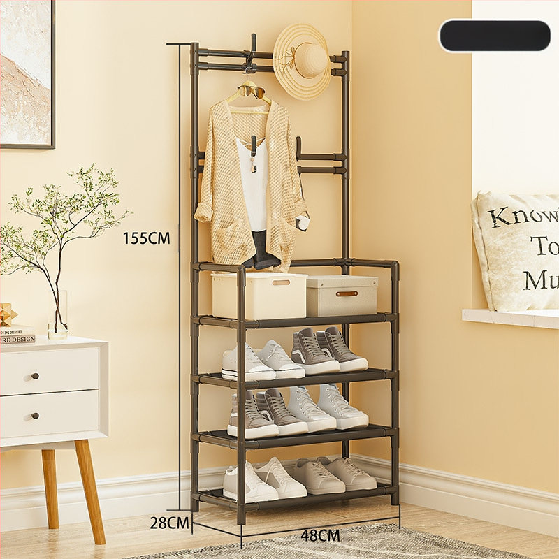 Įėjimo zonoje batų ir skrybėnų laikymo lentyna – daugiafunkcinė, dulkių atspari, plastikinė, Mu feng