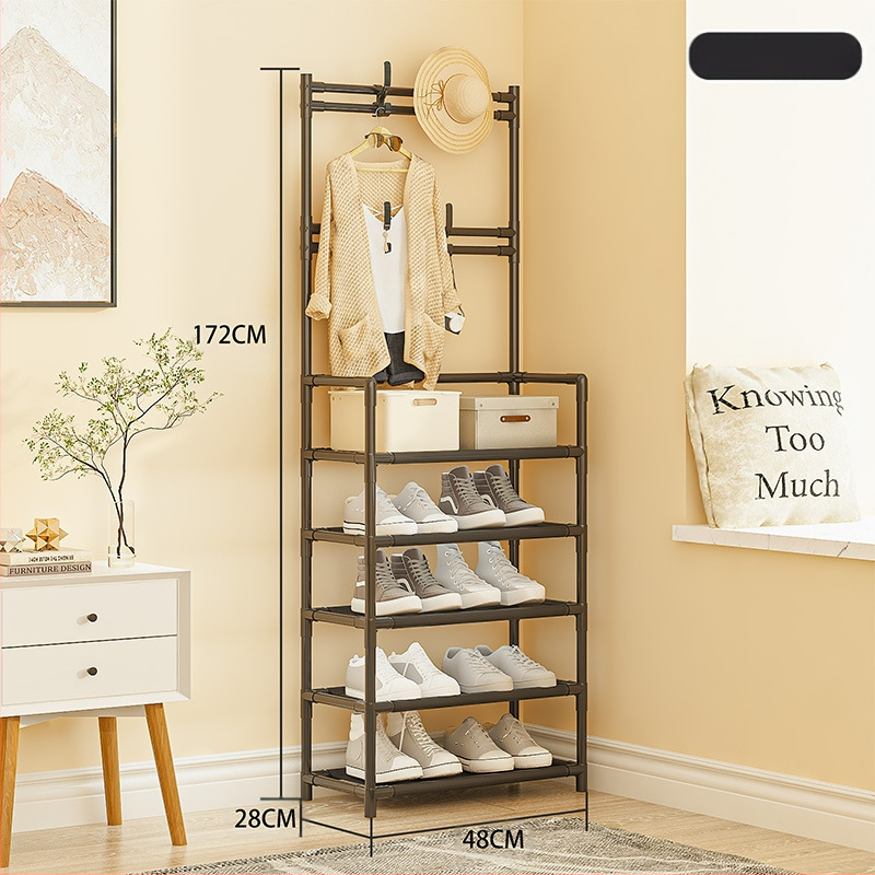 Įėjimo zonoje batų ir skrybėnų laikymo lentyna – daugiafunkcinė, dulkių atspari, plastikinė, Mu feng