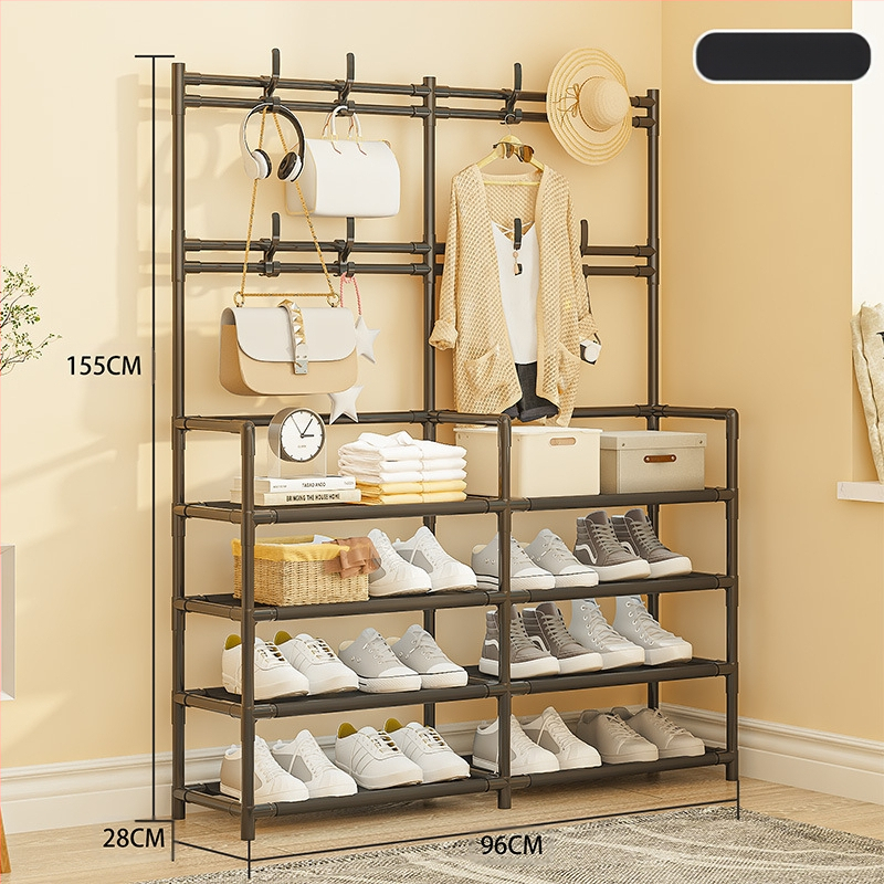 Įėjimo zonoje batų ir skrybėnų laikymo lentyna – daugiafunkcinė, dulkių atspari, plastikinė, Mu feng