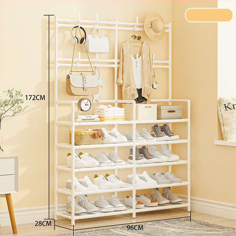 Įėjimo zonoje batų ir skrybėnų laikymo lentyna – daugiafunkcinė, dulkių atspari, plastikinė, Mu feng