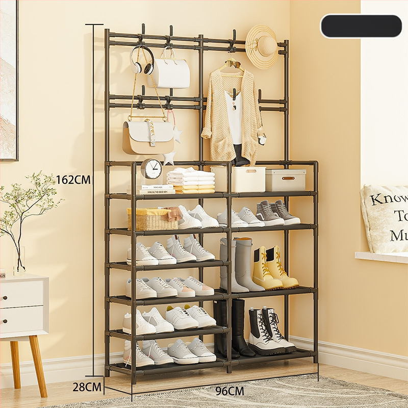 Įėjimo zonoje batų ir skrybėnų laikymo lentyna – daugiafunkcinė, dulkių atspari, plastikinė, Mu feng