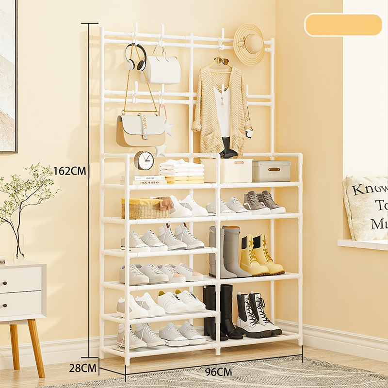 Įėjimo zonoje batų ir skrybėnų laikymo lentyna – daugiafunkcinė, dulkių atspari, plastikinė, Mu feng