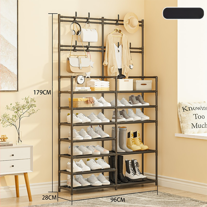 Įėjimo zonoje batų ir skrybėnų laikymo lentyna – daugiafunkcinė, dulkių atspari, plastikinė, Mu feng