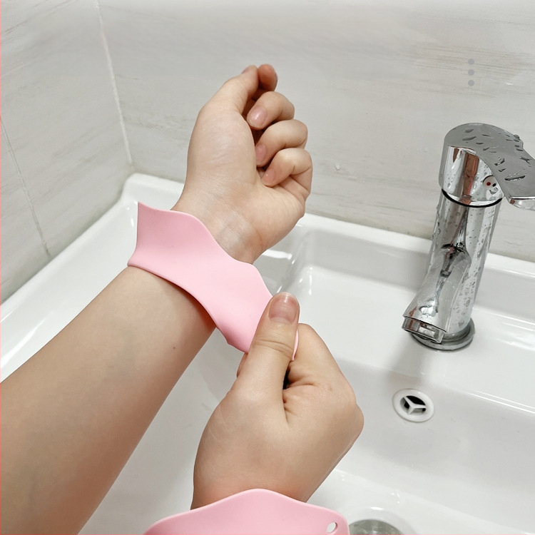 Силиконова гривна за измиване на лице и коса; водоустойчив маншет, мултифункционален аксесоар