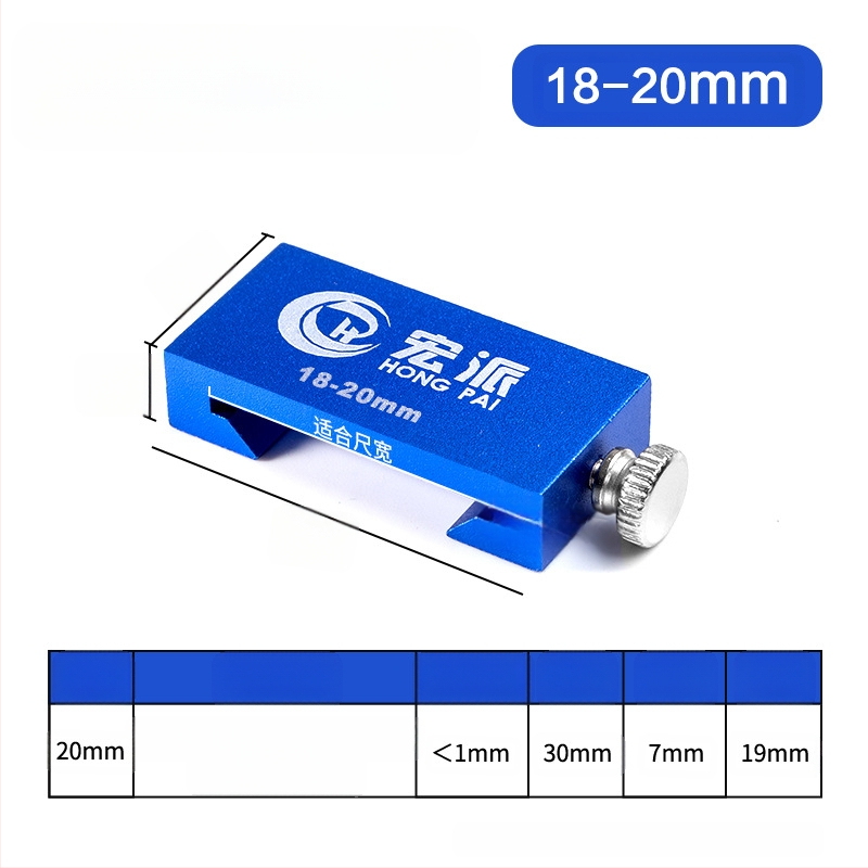 Позициониращ блок за линейка от неръждаема стомана за дървообработване — инструмент за подравняване на линия, ограничителен блок, плъзгач