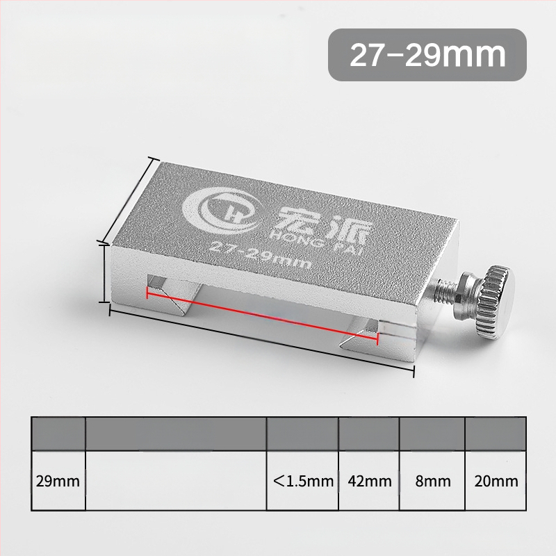 Позициониращ блок за линейка от неръждаема стомана за дървообработване — инструмент за подравняване на линия, ограничителен блок, плъзгач