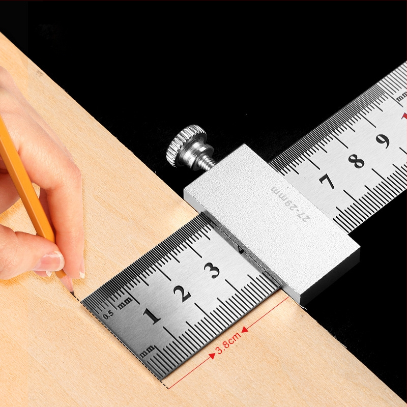 Hongpai стоманен линейник за позициониране на блок и плъзгащ водач за дървообработване