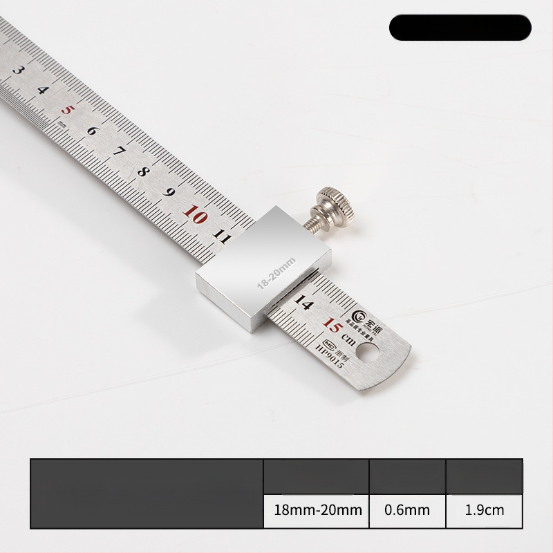 Hongpai стоманен линейник за позициониране на блок и плъзгащ водач за дървообработване