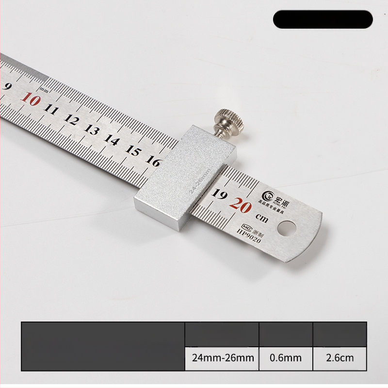 Hongpai стоманен линейник за позициониране на блок и плъзгащ водач за дървообработване