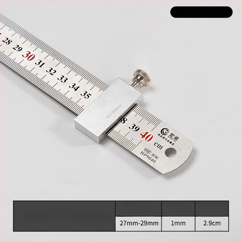 Hongpai стоманен линейник за позициониране на блок и плъзгащ водач за дървообработване