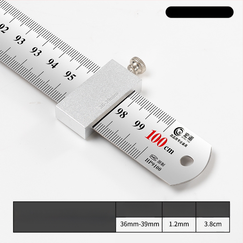 Hongpai стоманен линейник за позициониране на блок и плъзгащ водач за дървообработване