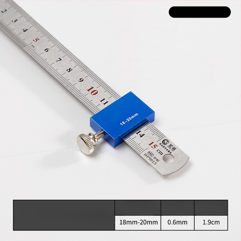 Hongpai стоманен линейник за позициониране на блок и плъзгащ водач за дървообработване