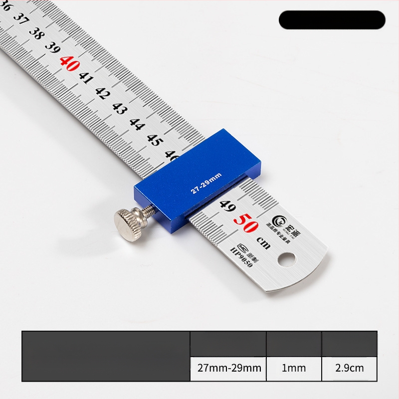 Hongpai стоманен линейник за позициониране на блок и плъзгащ водач за дървообработване