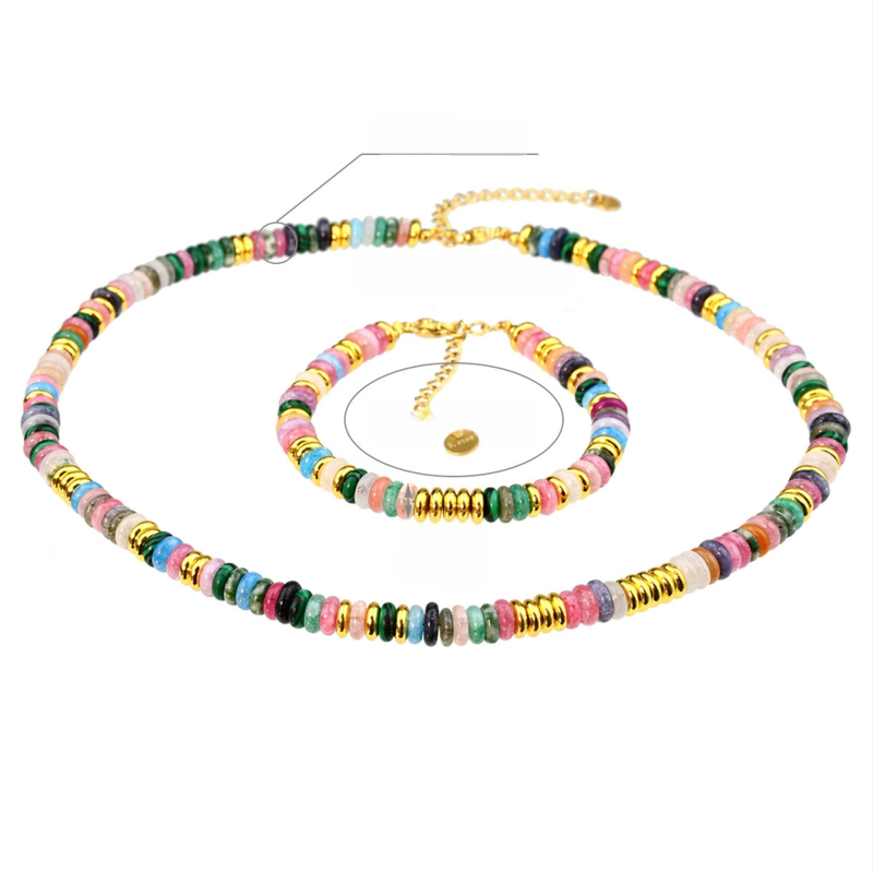 Youfei set colier și brățară pentru claviculă, material mixt, placare electroplată, stil feminin răcoros