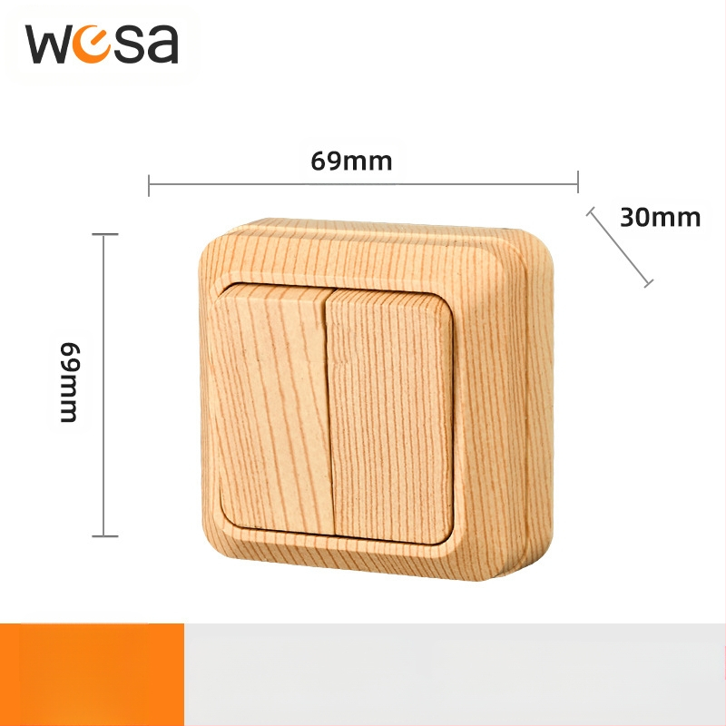 Стенен контакт с ключ, Европейски стандарт, 10A, 100–250V, месингов корпус, CE